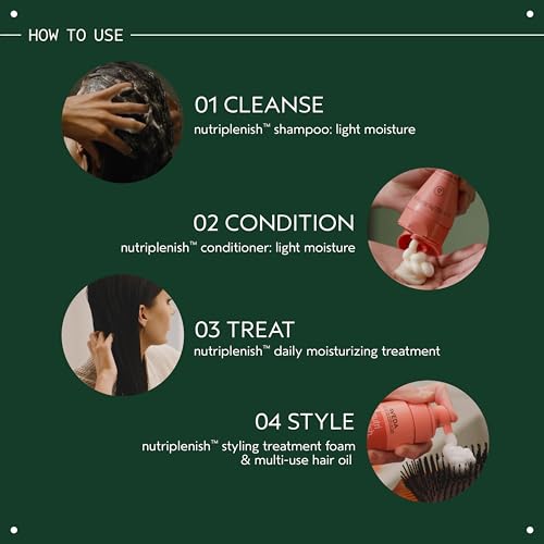 Aveda Nutriplenish Shampoo Light Moisture | Superfood Shampoo for Dry Hair | Organic Pomegranate Oil, Coconut Oil, Mango Butter | 94% Naturally Derived*, 33.8 Fl Oz