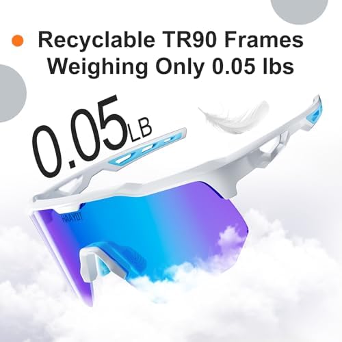 HAAYOT Polarized Sports Sunglasses for Men Women Youth Baseball Cycling Running Softball Biking Glasses 5 Lenses