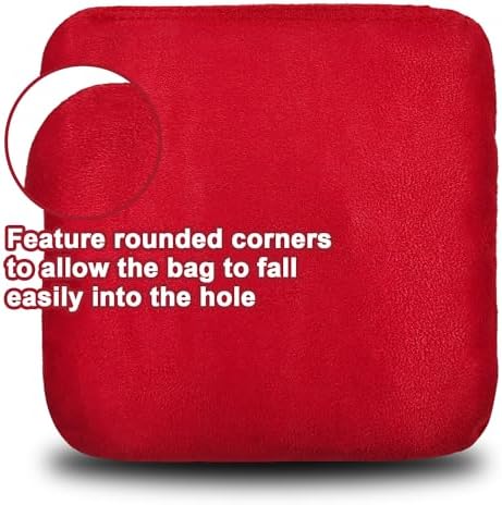 Dual Sided Corn Hole Bags Professional Cornhole Bags Set of 8 Regulation Corn Hole Bean Bags Slick and Stick