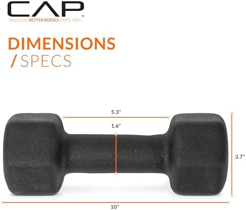 CAP Barbell Neoprene Dumbbell Weights Pairs & Sets | Multiple Colors