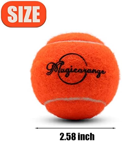 Magicorange Tennis Balls, 12 Pack Advanced Training Tennis Balls Practice Balls, Come with Mesh Bag for Easy Transport, Good for Beginner Training Ball