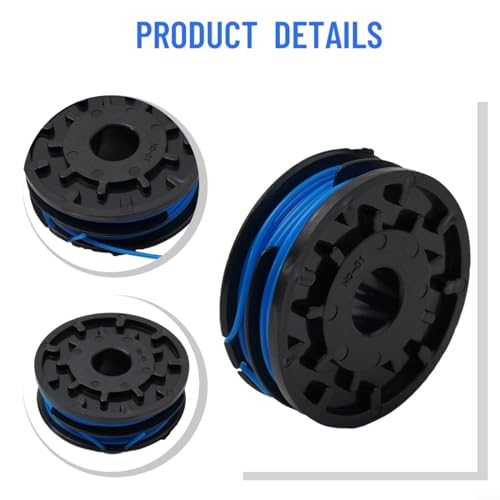 Strimmer Spool & Line,Trimmer Spool Line,Grass Strimmer Replacement Spool for Spear & Jackson GT450,GT600,N1F-GT-280/450-D,N1F-GT-300/600-D,S4528ET,S6030ET(2pcs)