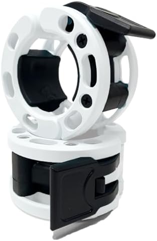 Clout Fitness Olympic Barbell Clamps Collars Quick Release Pair of Locking Weight Clips Fit 2 Inch Barbell for Weightlifting