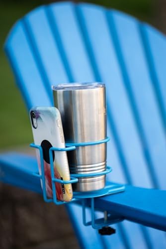 Decko Products 30270 Outdoor Heavy Duty Patio Chair Beverage & Phone Holder, 4-Pack