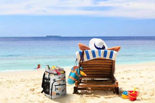 Cooler Backpack Insulated Leakproof Waterproof Backpack Cooler Bag 30/45 Cans, Large Capacity Lightweight Travel Camping Beach Backpack Cooler Ice Chest for Men and Women