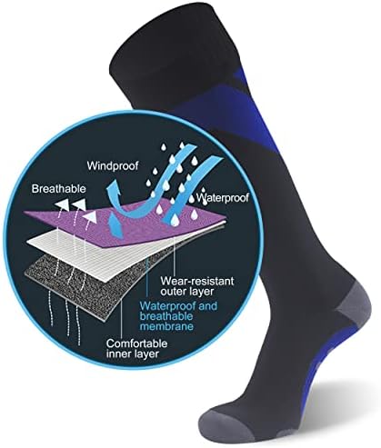 RANDY SUN Waterproof Breathable Knee High Kayaking Hunting Fishing Socks