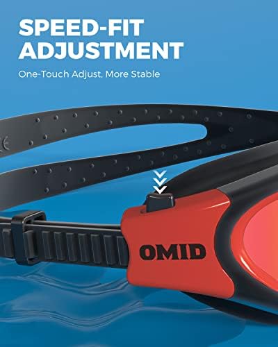 OMID Swim Goggles, P2 Polarized Swimming Goggles for Men Anti-fog Goggles Swimming for Adult Women