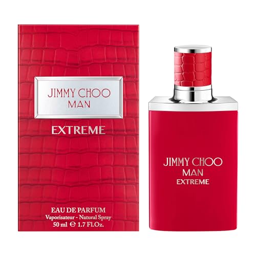 JIMMY CHOO - Man Extreme Eau de Parfum - Men's Fragrance - Spicy & Bold - With notes of Red Thyme, Clary Sage, & Vetiver - 1.7 Fl Oz