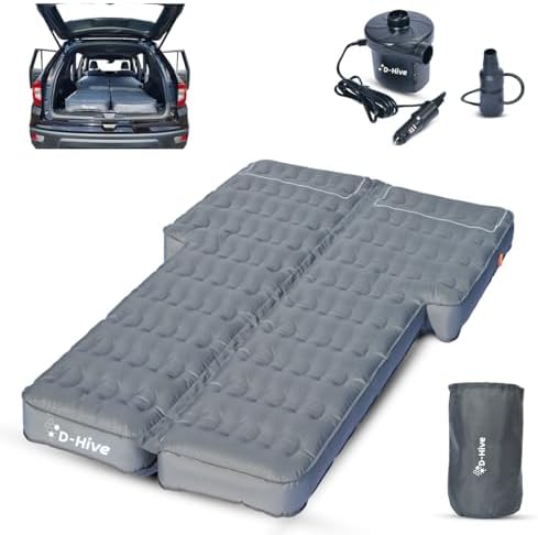 Unbeatable Durability SUV Air Mattress for Car Camping, Durable Extra Thick 300D Oxford Fabric, Quick Easy Set-Up w/Electric Pump, Car Bed Mattress, Mattress for SUV, Air Mattress