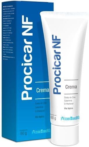 Generic Procicar NF cicatrices cream, moisturizer - Zinc Oxide, Calamine, D-Panthenol, Hyaluronic Acid Formula for UV Protection, Hyperpigmentation Prevention, 60g / 2.1 oz, White
