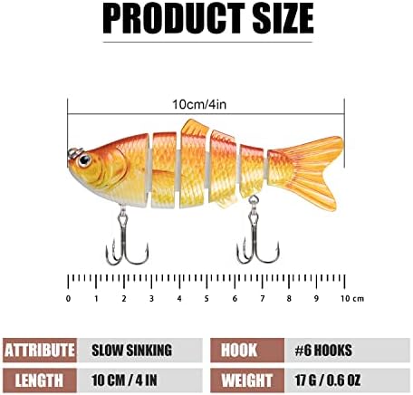 TRUSCEND Swimmax for Saltwater and Freshwater, Realistic Fishing Lures for Bass Trout Crappie Walleye Pike Bluegill Salmon, Swimbait for Bass Fishing, Amazing Fishing Gear Gifts for Family Fishing