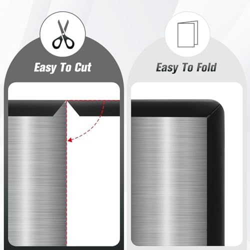 Rubber Edge Protector, Flexible U Channel Edge Trim, Peel & Stick Auto Door Guard, Black, 20Ft