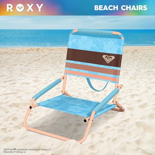 Roxy Low Beach Chair – Lightweight, Folding, and Portable Seating – Durable and Comfortable Chair for Beach Days, Camping Trips, Outdoor Concerts, Festivals, and Sporting Events