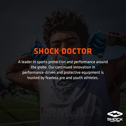 Shock Doctor Orthodontic Mouth Guard for Braces for Sports, Hockey, Lacrosse, Football, Baseball, Braces Mouth Guard, Upper Teeth Protection, Adult & Youth Mouth Guard Sizes, Blue