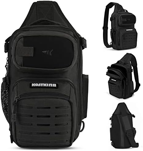KastKing BlowBak Tactical Fishing Sling Tackle Bag - Lightweight Fishing Backpack - Storage for Gear and Equipment - Gift for Men