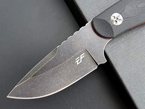 Eafengrow EF121 EDC Fixed Blade Knife D2 Blade Steel G10 Handle with Kydex Sheaths for Outdoor Activities Camping
