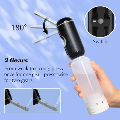 Portable Bidet for Travel, VITCOCO Rechargeable Electric Travel Bidet Sprayer with Adaptor, Waterproof High Pressure Handheld Bidet for Women Men Baby Cleaning