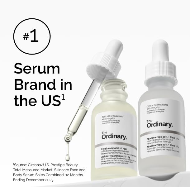 The Ordinary Multi-Peptide + Copper Peptides 1%, GHK-Cu Anti-Aging Serum for Fine Lines and Skin Elasticity, 1 Fl Oz