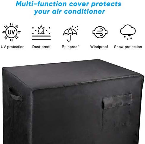 Cooler Cart Cover Black, Luxiv Waterproof Rolling Cooler Cover 34L x 20W x 32H inches 80 Quart Rolling Ice Chest Cover for Anti Rain, Sunlight, Dust