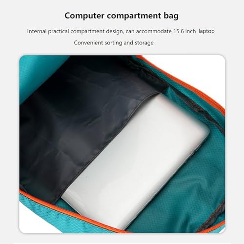 25L Hiking-Backpack Foldable-Sports Daypack -Camping Collapsible Bag Water Resistant Lightweight Travel Men Women (Lake Blue)