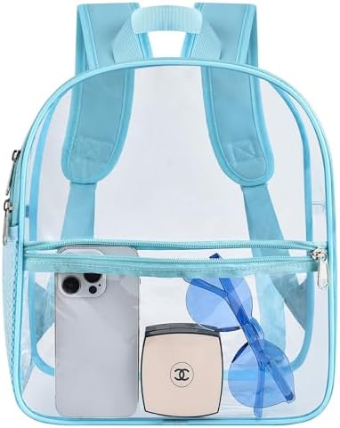 Oraben Clear Backpack for Stadium Events Stadium Backpack Waterproof 12x6x12 Clear Bag for Adult Concert Sport Work