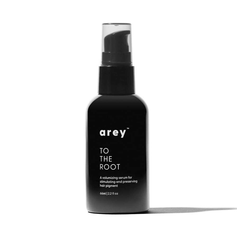 Arey To The Root™ Serum | Slows Grey Hair Growth and Preserves Pigment While Promoting Healthier Hair and Adding Volume | Dermatologist-Tested, Vegan, Oil-Free, Scent-Free Formula (1 Month Supply)