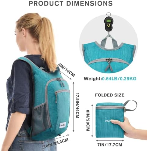 G4Free 10L/15L Hiking Backpack Lightweight Packable Hiking Daypack Small Travel Outdoor Foldable Shoulder Bag