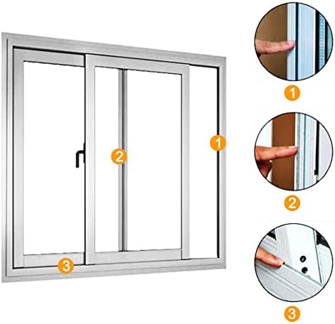 39.4FT Brush Weather Stripping, Neat Pile Self Adhesive Seal Strip for Windows and Door, Weatherstrip for Soundproofing, Windproof, Dustproof, Stronger Stickiness, 0.35'' Wide x 0.35'' Thick, White