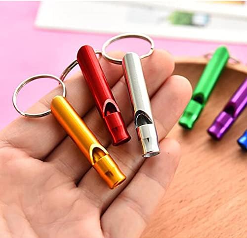 Tergy Emergency Whistle with Keychain Aluminum Survival Whistle Key Chain for Camping Hiking Boating Hunting Fishing