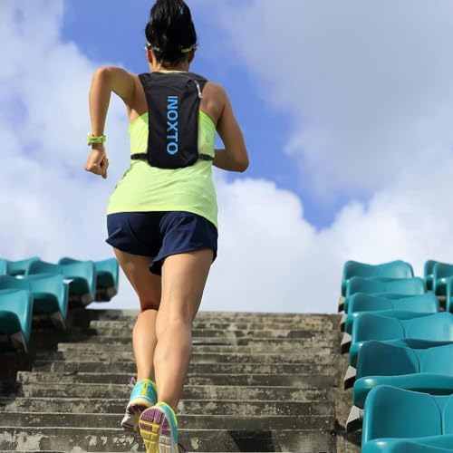 INOXTO Running Hydration Vest Backpack,Lightweight Insulated Pack with 1.5L Water Bladder Bag Daypack for Hiking Trail Running Cycling Race Marathon for Women Men