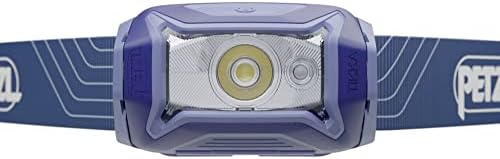 PETZL Tikka Headlamp - Compact 350 Lumen Light with Red Lighting, for Hiking, Climbing, Running, and Camping - Blue