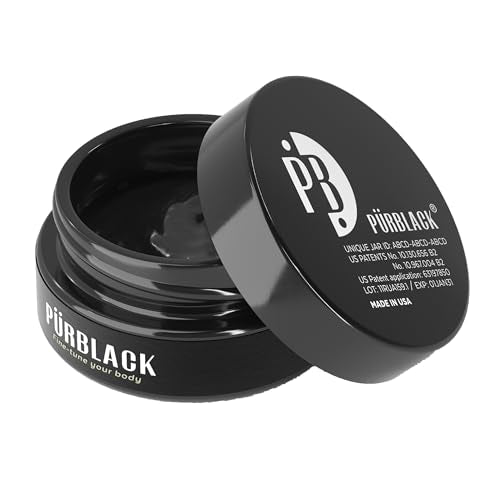 Pürblack Live Resin True Gold Shilajit - Genuine, High-Efficacy, 5th Generation Shilajit - 60 Servings (30g Jar with purscale)