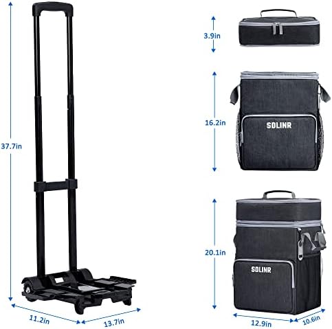 72-Can Large Rolling Cooler, Leakproof Insulated Soft Cooler Bag with Wheels and Handle Collapsible for Beach Camping Patio Travel Outdoor