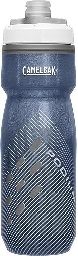 CamelBak Podium Chill Insulated Bike Water Bottle - Easy Squeeze Bottle - Fits Most Bike Cages - 21oz, Stone Blue
