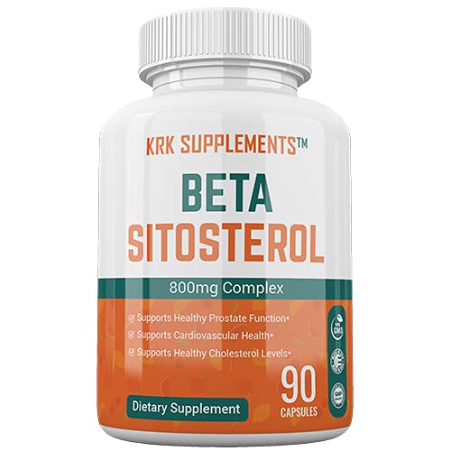 KRK SUPPLEMENTS 1 Bottle Beta Sitosterol 800mg Per Serving 90 Capsules Prostate Support