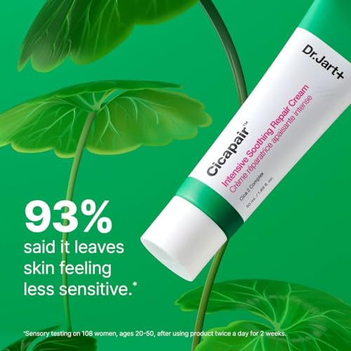 Dr.Jart+ Cicapair™ Sensitive Skin Face Moisturizer for Redness and Barrier Repair with Centella Asiatica | Korean Skin Care, 1.69 Fl Oz