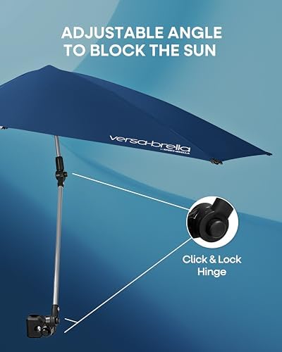 Sport-Brella Versa-Brella SPF 50+ Adjustable Umbrella with Universal Clamp