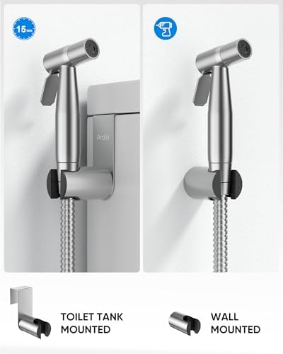 Arofa Hot and Cold Handheld Bidet Sprayer for Toilet, Warm Water Bidet with Adjustable Pressure, Non-Electric Temperature Control for Feminine Wash