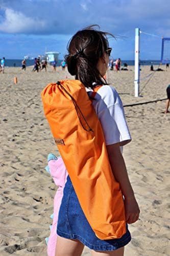 Nice C Chair for Beach for Adults 2 Pack, Low Chair, Sling, Folding, Portable, Concert, Kids, Boat, Sand Chair with Cup Holder & Carry Bag (Set of 2 Orange)