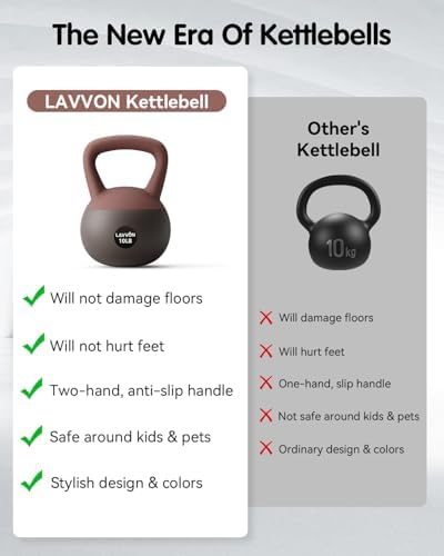 Soft Kettlebell - Cushioned Impact-Resistant Base and Anti-Slip, Kettle bell Anti-Slip Grip Weight for Home Workouts, Safe Strength Training Kettlebells Sets for Women & Men, With Non-slip Gloves