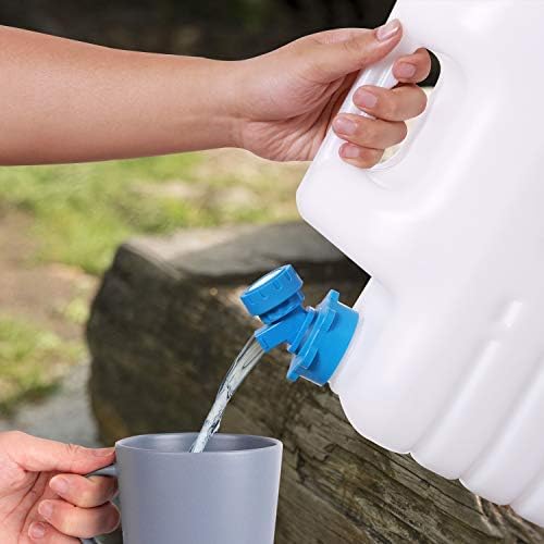 Water Container with Spigot, 5 Gallon Portable Water Storage for Camping (18.5L)