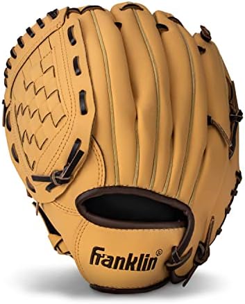 Franklin Sports Baseball + Softball Gloves - Field Master Adult + Youth Baseball + Softball Gloves - Right Hand + Left Hand Gloves - Infield + Outfield Mitts - Multiple Sizes + Colors