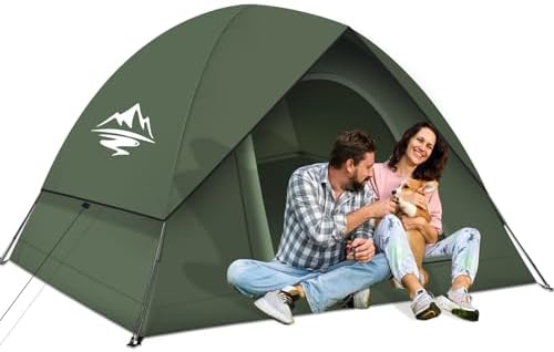 Tents for Camping 3-4 Person with Rainfly, Camping Tents 100% Waterproof Windproof, Not Crowded for 2 Person Camping Tent, Outdoor Dome Tent Easy Setup, Backpacking Tent for Adventure Backyard