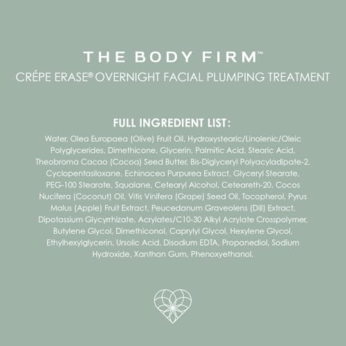 Crepe Erase Plump & Firm Facial Treatment, Anti-Aging Skin Care, Hydrating Face Moisturizer, Night Cream for Face and Neck, Moisturizing and Firming, Supports Wrinkle & Crepe Skin, 1.7 fl oz