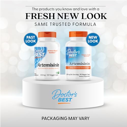 Doctor's Best Artemisinin, Non-GMO, Vegan, Gluten Free, 90 Veggie Caps