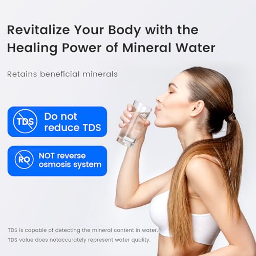 Waterdrop TSU 0.01μm Ultra-Filtration Under Sink Water Filter System, 3-Stage High Capacity, USA Tech, Smart Panel, No Waste Water, 2 Years Lifetime, Matte Black Faucet, Does not Lower TDS