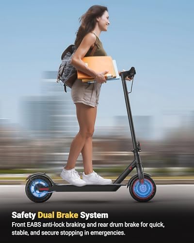 Electric Scooter for Adults, 8.5"/10" Tires, 19/22Mph, 350W/500W Motor, 21-28 Miles Range, Folding E-Scooter with Dual Suspension,APP(V1/SPRO/MAX/PRO)