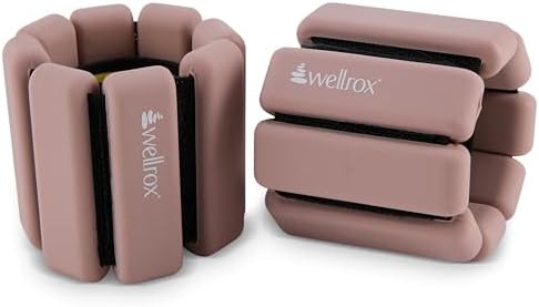 Weighted Bangles – Adjustable Ankle and Wrist Weights for Women & Men – Set of Ankle Weights 2 lbs (1 lb Each Wrist Weight) | Weighted Arm Bands for Pilates, Yoga, Running & Walking