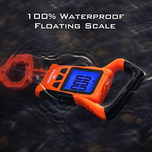 KastKing Fish Scale, WideView Floating Waterproof Digital Scale, 2.5” Large LCD Display, 110lb Capacity, Multi-Mode Pound/Ounces & Kilograms, Stores up to 9 Weights, Fishing Gifts for Men