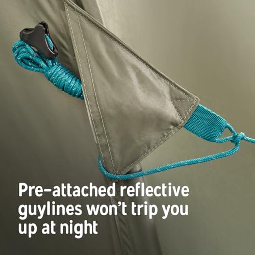 Kelty Daydreamer 4P + 6P Camping Tent, Blackout Fabric, Interior Light Diffusing Gear Loft, Standing Height, PFAS Free